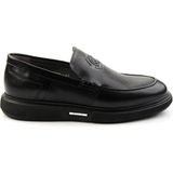 Bambi E01075619103 Siyah Leather Erkek Casual Ayakkabı