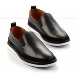 Bambi E01304020143 Siyah Napa Hakiki Deri Erkek Casual Ayakkabı