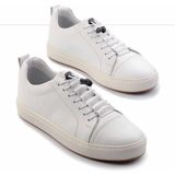 Bambi E01380110903 Beyaz Hakiki Deri Erkek Casual Ayakkabı