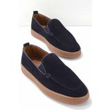 Bambi E01585691202 Lacivert Süet Leather Erkek Casual Ayakkabı