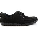 Bambi E01900400001 Siyah Leather Erkek Casual Ayakkabı