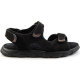 Bambi E05078102501 Siyah Leather Erkek Sandalet
