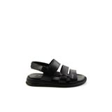Bambi E05433501043 Siyah Leather Erkek Sandalet