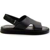 Bambi E05557240643 Siyah Leather Erkek Sandalet