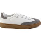 Bambi Gri Hakiki Deri Erkek Sneaker E01442421502