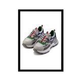 Bambi Gri Yeşil Kadın Sneaker K01429160009