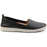 Bambi K01028031603 Siyah Leather Kadın Casual Ayakkabı