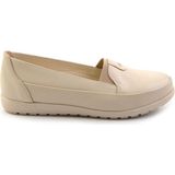 Bambi K01087734103 Bej Leather Kadın Casual Ayakkabı