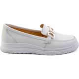 Bambi K01300400503 Beyaz Leather Kadın Casual Ayakkabı