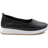 Bambi K01303018303 Siyah Leather Kadın Casual Ayakkabı