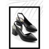 Bambi K01471060209 Siyah Kadın Klasik Topuklu Ayakkabı