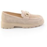 Bambi K01536103737 Bej Kadın Loafer Ayakkabı