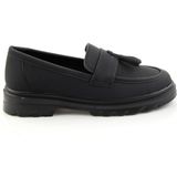 Bambi K01536105137 Siyah Kadın Loafer Ayakkabı