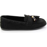 Bambi K01566004972 Siyah Kadın Loafer Ayakkabı