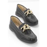 Bambi K01659110309 Siyah Kadın Loafer Ayakkabı