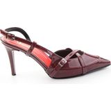 Bambi K01992152698 Bordo Kadın Klasik Topuklu Ayakkabı