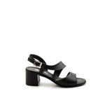 Bambi K05040005903 Siyah Leather Kadın Sandalet