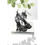 Bambi K05124011509 Siyah Kadın Klasik Topuklu Ayakkabı