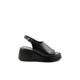 Bambi K05359032103 Siyah Leather Kadın Sandalet
