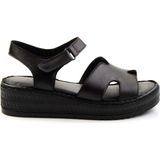 Bambi K05552008503 Siyah Leather Kadın Sandalet
