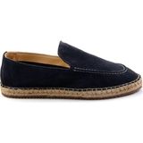 Bambi Navy Genuine Leather Men's Espadrilles E01558000102 - Lacivert