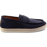 Bambi Navy Genuine Leather Men's Espadrilles E01901361702 - Lacivert