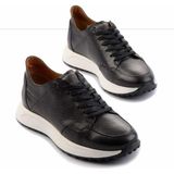 Bambi Siyah Floter Hakiki Deri Erkek Sneaker E01310110240