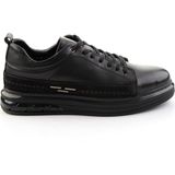 Bambi Siyah Hakiki Deri Erkek Sneaker E01080226343
