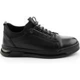 Bambi Siyah Hakiki Deri Erkek Sneaker E01080228543