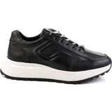 Bambi Siyah Hakiki Deri Erkek Sneaker E01401011443