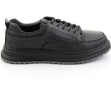 Bambi Siyah Hakiki Deri Erkek Sneaker E01535415003