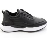Bambi Siyah Hakiki Deri Erkek Sneaker E01958176543