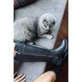 Bambi Siyah Hakiki Deri Leather Kadın Çizme K035860021 - Siyah - Haki