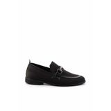 Bambi Siyah Kadın Loafer Ayakkabı K01225020382