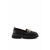 Bambi Siyah Kadın Loafer Ayakkabı K01474200582
