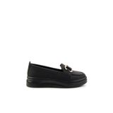 Bambi Siyah Kadın Loafer Ayakkabı K01536194509