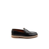 Bambi Siyah Leather Erkek Espadril E01079709003