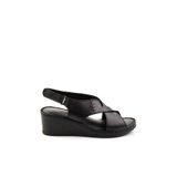 Bambi Siyah Leather Kadın Sandalet K05552001203