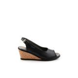 Bambi Siyah Leather Kadın Sandalet K05582040203