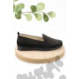Bambi Siyah Nubuk Hakiki Deri Kadın Loafer Ayakkabi K01269356501