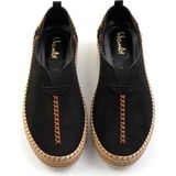Bambi Siyah Süet Kadın Espadril K01309210502