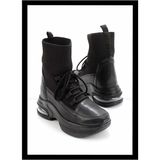 Bambi Siyah Triko Kadın Sneaker K02932402382