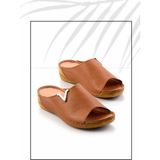 Bambi Taba Deri Kadın Terlik K04331021103