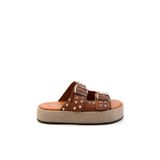 Bambi Taba Leather Kadın Terlik K04423050003