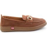 Bambi Taba Süet Kadın Loafer Ayakkabı K01536105272