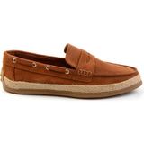 Bambi Tan Genuine Leather Men's Espadrilles E01863815502 - Taba