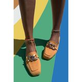 Bambi Turuncu Kadın Loafer Ayakkabı K01641165901