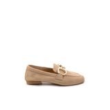Bambi Vizon Hakiki Deri Kadın Loafer Ayakkabı K01763771002