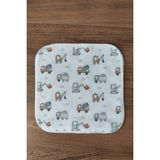 Bambik 6'lı Penye Ağız Mendili %100 Pamuk Antialerjik 20X20 cm Baskılı Bebek Mendil Seti - Çok Renkli - 20 x 20 cm