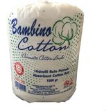 Bambino 1000 gr Hidrofil Pamuk Doğal Yumuşak Özellikli Vücut ve Kozmetik Bakımı İçin